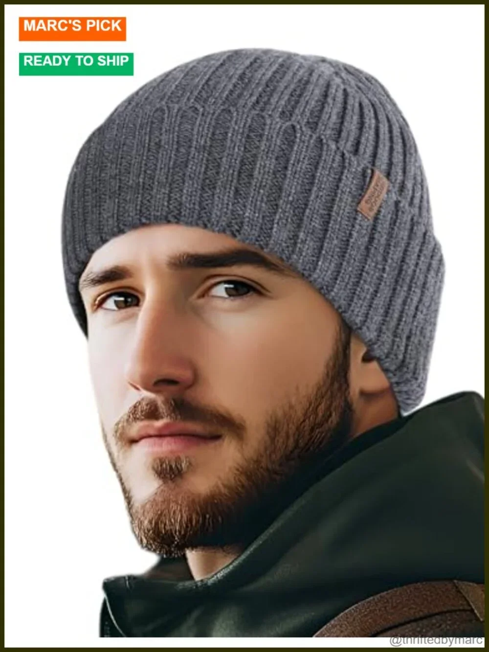 100% Merino Wool Unisex Beanie, Cuffed Knit Hat, Soft Warm Winter Hat